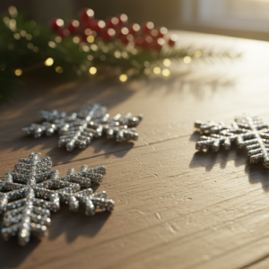 Flocos de neve para arvore de Natal