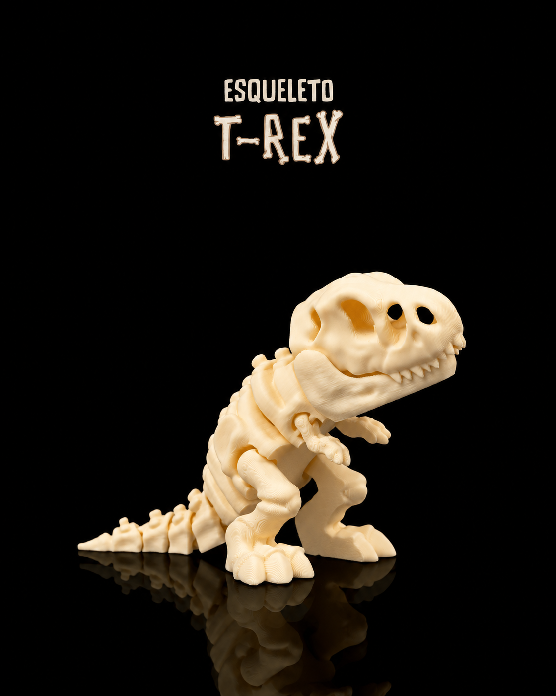 Esqueleto de Dinossauro T-REX | Mini Dino 3D (Articulado)