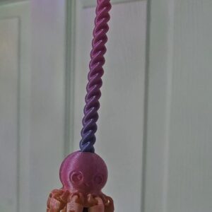 Spinning octopus wand 30 printed spiral fidget toy