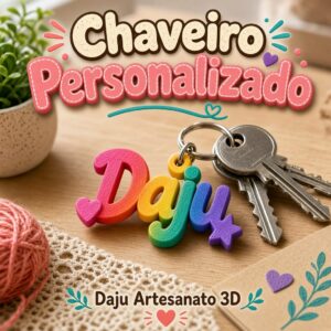Chaveiro Personalizado com Nome